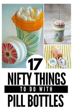 Want to reuse your pill bottles? Here are some creative ways to upcycle your pill bottles- snowman craft, DIY sewing and survival kits! #pillbottles #recycle #upcycle #crafts #organization #storage Organizing A Craft Room, Toothbrush Craft, Crafts Organization, Reuse Crafts, Upcycle Crafts, Diy Household Cleaners