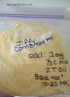 a bag of cornbread mix on top of a counter