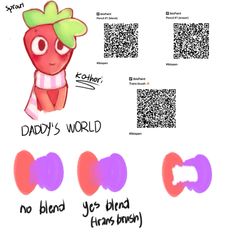 an image of a cartoon character with qr code