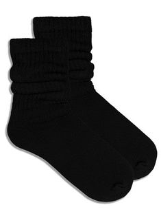 Black Slouch Socks (Adult Medium) from the Sock Panda Black Slouch Socks, Black Fluffy Socks, Scrunch Socks, Ruffle Socks, Ruffled Socks, Slouch Socks, Fluffy Socks, Outfit Collage, Stocking Tights