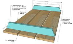 an image of a wood floor with measurements for the top and bottom boards on it