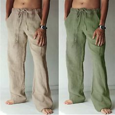 Fabric:Linen Cotton Blend; Gender:Men's; Style:Casual,Fashion; Occasion:Daily,Streetwear; Fit Type:Regular Fit; Waistline:Mid Waist; Pattern:Plain; Design:Elastic Waist,Drawstring,Pocket; Pants Type:Trousers,Beach Pants,Linen Pants,Summer Pants; Front page:FF; Hips:null; Length:null; Waist:null; Fit US Size:null; Fit UK Size:null; Fit EU Size:null Wicked Clothing, Chino Men, Mens Yoga, Hemp Fashion, Linen Beach Pants, Moda Hippie, Cotton Harem Pants, Mens Linen Pants, Pants Pocket