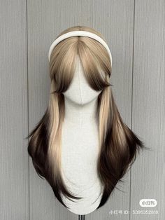 Croquette Hair, Unique Hair Styles, Hairstyle Aesthetic, Ghost Hair, Pretty Hair Cuts, Korean Hair Color, Dyed Hair Inspiration, Cosplay Hair