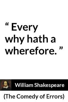 william shakespeare quote about the comedy of errors on white background with black and white text