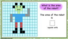 the area of the robot is equal to square units what is the area of the robot?