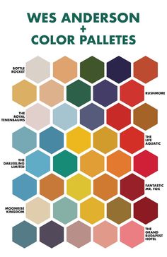 the color scheme for we've been using this poster to describe what colors are in each