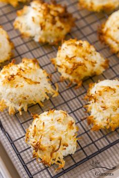 some food that is sitting on a cooling rack