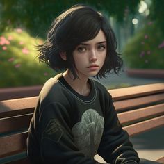 Character Inspiration Female, Evelynn League Of Legends, Characters Female, Girls With Black Hair, Female Character Inspiration, Digital Portrait Art, Short Black Hairstyles, Girls Characters, Female Character Design