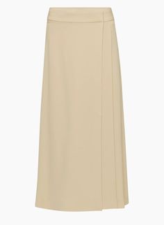 COURTLY SKIRT | Aritzia Elegant Beige Relaxed Wrap Skirt, Silk Flared Maxi Skirt For Work, Evening Wrap Skirt, Relaxed Fit, Lined, Elegant Solid Draped Skirt For Spring, Elegant Solid Color Draped Skirt For Spring, Formal Pleated Flowy Wrap Skirt, Elegant Beige Wrap Skirt With Relaxed Fit, Lined Evening Wrap Skirt, Relaxed Fit, Evening Wrap Skirt With Relaxed Fit And Lining