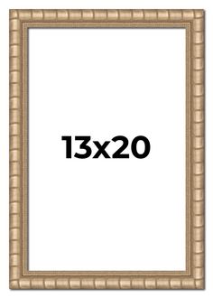 a wooden frame with the number 13x20 on it in front of a white background