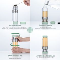 the instructions for how to use a tea maker