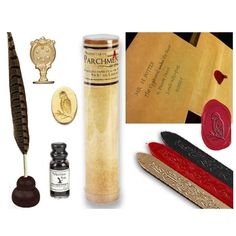 Harry Potter Quill & Ink Writing Bundle with Owl Wax Seal & Parchment Paper - Nostalgic Impressions Harry Potter Gift Wrapping, Caligraphy Pens, Harry Potter Quill, Harry Potter Writing, Harry Potter School Supplies, Harry Potter Themed Party, Quill And Ink, Feather Quill, Paper Owls