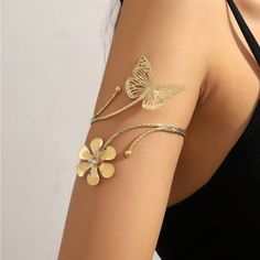 Super Cute And Stylish Ships In 5-10 Business Days Arm Cuff Jewelry, Upper Arm Cuffs, Arm Accessories, Wedding Rose, Arm Jewelry, Arm Bracelets, Cuff Jewelry, Arm Cuff, Metal Texture