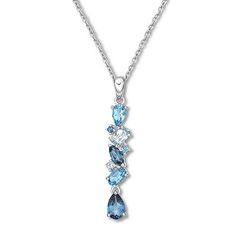 Elegant Blue Topaz Necklaces With Accent Stones, Elegant Blue Topaz Necklaces, Silver Blue Topaz Necklaces For Wedding, Elegant Light Blue Topaz Necklaces, Blue Topaz Crystal Necklaces, Chain Jewellery, Gemstone Collection, Gem Jewelry, Jewelry Advice