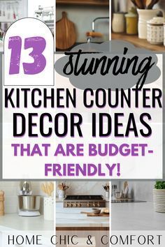 kitchen counter decor ideas that are budget friendly