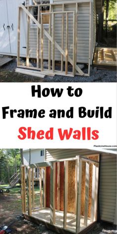 how to frame and build shed walls