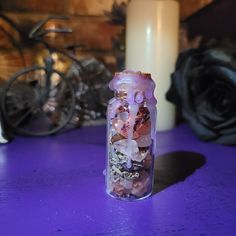 The Grief Support Spell Jar was made with herbs, flowers and stones all associated with supporting you in your grief process. It's designed bring you peace & comfort and inspire strength. I have experienced grief on a deep level. Grief is something you have to allow yourself to feel. I designed this Spell Jar to support you during your own personal process. Everyone's process is different so listen to your intuition. Stay strong. <3 Your Grief Support Spell Jar will come with a information scrol Allow Yourself To Feel, Listen To Your Intuition, Spell Jar, Hanging Photos, Small Jars, Lucky Charms, Amulets, Stay Strong, Listening To You