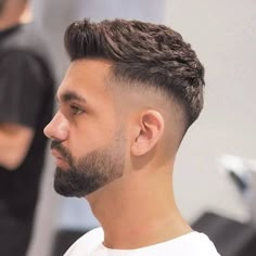 Very Short Hair Men, Mid Fade Haircut, Men Fade Haircut Short, Short Hair With Beard, Haircut Selfie, Short Fade Haircut, Photo Hijab, Mens Haircuts Short Hair, Mens Hairstyles With Beard