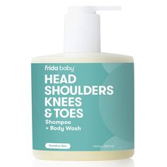 Wash the day off of your little one while keeping their skin happy with this gentle all-over shampoo + body wash. Infused with oatmeal, shea butter and aloe, this hypoallergenic 2-in-1 wash is tear-free so bath time stays fun. Pro tip: rinse this wash off with our Control The Flow Rinser. ONE + DONE - 11.5 fl oz of our all-in-one extra-gentle shampoo + body wash SKIN-SOOTHING: Made with skin-loving oatmeal, shea butter + aloe GENTLE: Great for sensitive skin SAFE: Tear-free, hypoallergenic + der Body Wash For Sensitive Skin, Frida Baby, Sensitive Skin Body Wash, Banana Smoothie Healthy, Baby Body Wash, Neutrogena Makeup Remover, Head Shoulders, Baby Shampoo, Head & Shoulders