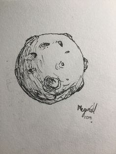 a drawing of a pig head on paper