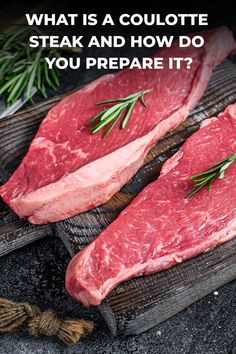 two steaks with rosemary sprigs on them and the words what is a collote steak and how do you prepare it?