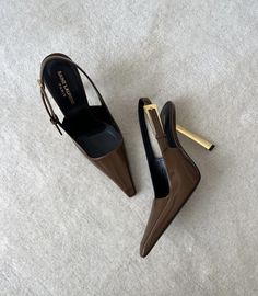 #fashion #style #stylish #styleblogger #shoes #shoeshighheels #shoesaddict #ysl #yvessaintlaurent #winter #fall #fallfashion #gold #ideas #instagram #inspiration Luxury Heels, Heels Aesthetic, Shoes Heels Classy, Ysl Heels, Soft Life, Ysl Shoes, Luxury Aesthetic, Fancy Shoes, Girly Shoes