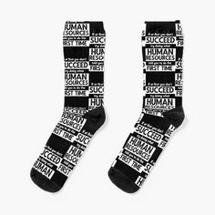 Super soft all-over printed knit socks with extra cushioning in the sole. Suitable for men and women. This is perfect for hr and hr professionals! Great Gift For Human Resources Co-workers,Colleagues. Appreciation Gift For HR Employee, HR Director,HR Journal,HR Appreciation Gifts Hr Director, Streetwear Art, Designer Socks, Appreciation Gifts, Told You, Human Resources, Knit Socks, Socks For Sale, Knitting Socks