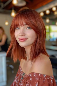 42 Long Bobs With Bangs Hairstyles to Unleash Your Inner French Girl Chic French Long Bob With Bangs, Parisian Bangs Fringes, Red French Bob With Bangs, Med Haircuts, Birkin Bangs Long Hair, Long Bob Haircut With Layers, Jane Birkin Bangs Fringes, Long Bob With Bangs, Straight Across Bangs