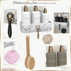 an image of bathroom accessories and personal care items for the woman who likes to use it