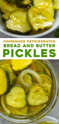 homemade refrigerator bread and butter pickles in a jar