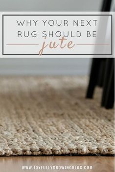 a rug with the words why your next rug should be pure on top of it