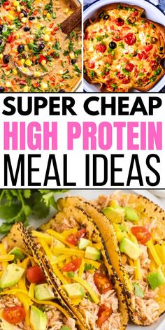 super cheap high protein meal ideas