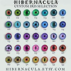 an image of different colored eyes with the words, what is the best number?