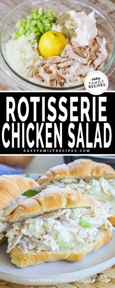 this rotissee chicken salad is the perfect side dish to serve for lunch or dinner