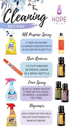 Essential Oil Starter Kit, Doterra Essential Oils Recipes, Essential Oils Guide, Organic Cleaning Products, Essential Oils Health