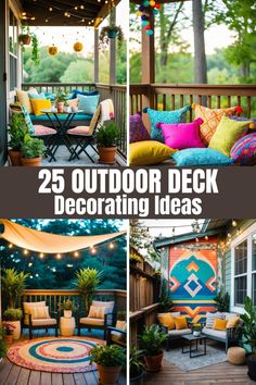 outdoor deck decorating ideas that are easy to do