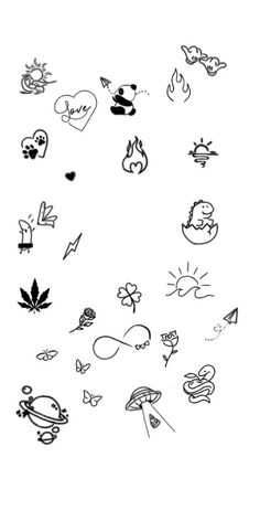 an image of various stickers on the back of a cell phone, including leaves and flowers