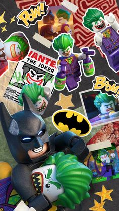 the lego batman movie character stickers are all over the place, and there is no image on them