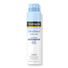 Ultra Sheer Lightweight Sunscreen Spray SPF 45 - Neutrogena | Ulta Beauty Sunscreen Mist, Gel Face Moisturizer, Sunscreen Spray, Skin Burns, Tinted Spf, Sunscreen Spf 50, Sunscreen Lotion, Broad Spectrum Sunscreen, Dermatologist Recommended