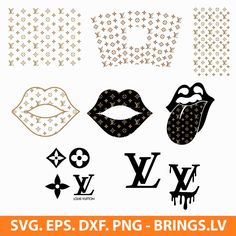 the svg files are available for use with any other type of design, including lips and