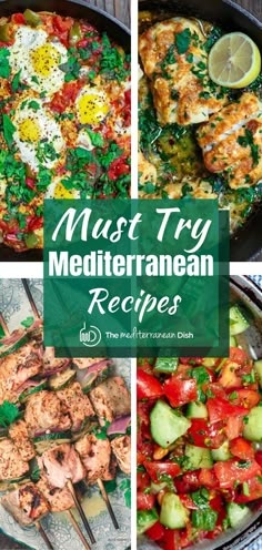 Mediterranean Diet Food List, Mediterranean Recipes Healthy, Mediterranean Diet Recipes Dinners, Med Diet, Mediterranean Diet Meal Plan, Easy Mediterranean Diet Recipes, Mediterranean Diet Plan, Wholesome Recipes, The Mediterranean Diet