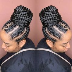 Gone are the days of traditional cornrows where everyone's hairstyle looked similar. Now, thanks to the creativity of Black hairstylists across the globe, Black women can now proudly wear a ... Stitch Braids Cornrows, Blonde Braiding Hair, Feed In Ponytail, Braids Cornrows, Perfect Ponytail, Curly Crochet Hair Styles