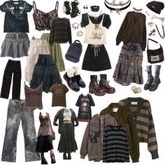 Fairy Grunge Aesthetic Clothes, Grunge Outfits Inspiration, Feminine Grunge Outfits Summer, Grunge Fit Ideas, Fairy Grunge Makeup Looks, Fairygrunge Makeup, Grunge Fashion Board, Grunge Outfits Aesthetic Girl, Fairygrunge Aesthetic Outfits