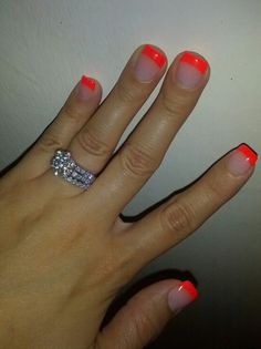 Hot Orange Nails, Luminary Nails, Girly Cowgirl, Moms Nails, Nail Designs 2014, Cowgirl Stuff, Nail Tip Designs, Nail Board