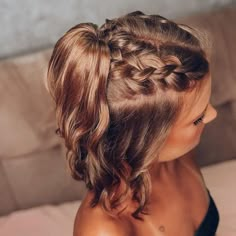 Hairstyles For Homecoming For Short Hair, Hoco Hairstyles Updo Short Hair, Short Hair Braids Wedding, Formal Braided Hairstyles For Short Hair, Cute Bridesmaid Hairstyles Short Hair, Prom Hairstyles For Thinner Short Hair, Jr Bridesmaid Hairstyles Short Hair, Cute Wedding Guest Hairstyles Short Hair, Recognition Hairstyles Short Hair