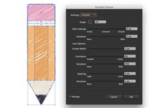 an image of a pencil in adobe