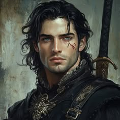 Man With Long Brown Hair, Character Inspiration Male, Long Brown Hair, Bodo, Fantasy Male, Fantasy Story, Fantasy Novel, Arte Fantasy, Fantasy Novels