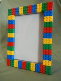 a frame made out of legos on a table