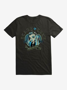 Lightweight 100% combined ring spun cottonWash cold; dry lowImportedListed in men's  unisex sizes Monster High Shirt, Monster High Collection, Monster High Frankie, Scary Cute, Emo Outfits, Top Graphic Tees, Cute Tshirts, Monster High