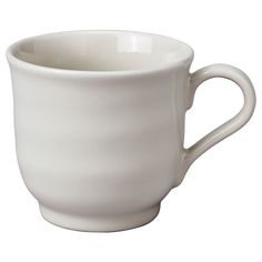 a white coffee cup on a white background